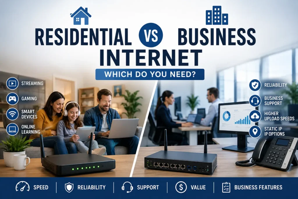 Residential vs Business Internet
